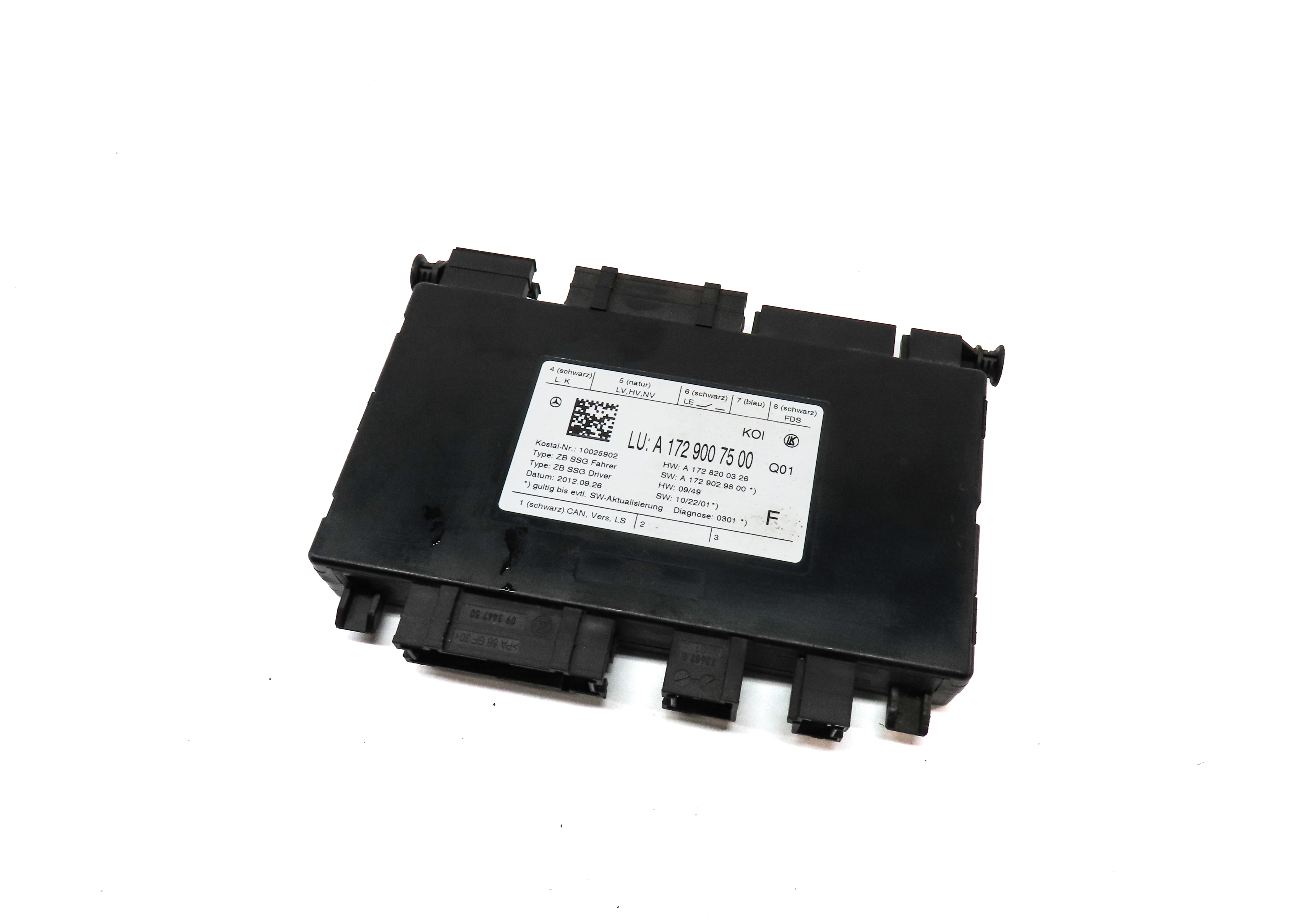 2013 MERCEDES E350 (W212) FRONT LEFT DRIVER SEAT CONTROL MODULE — exact item pictured